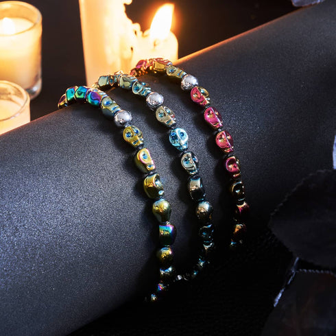 Verbrannter Schnitter | Totenkopfarmband